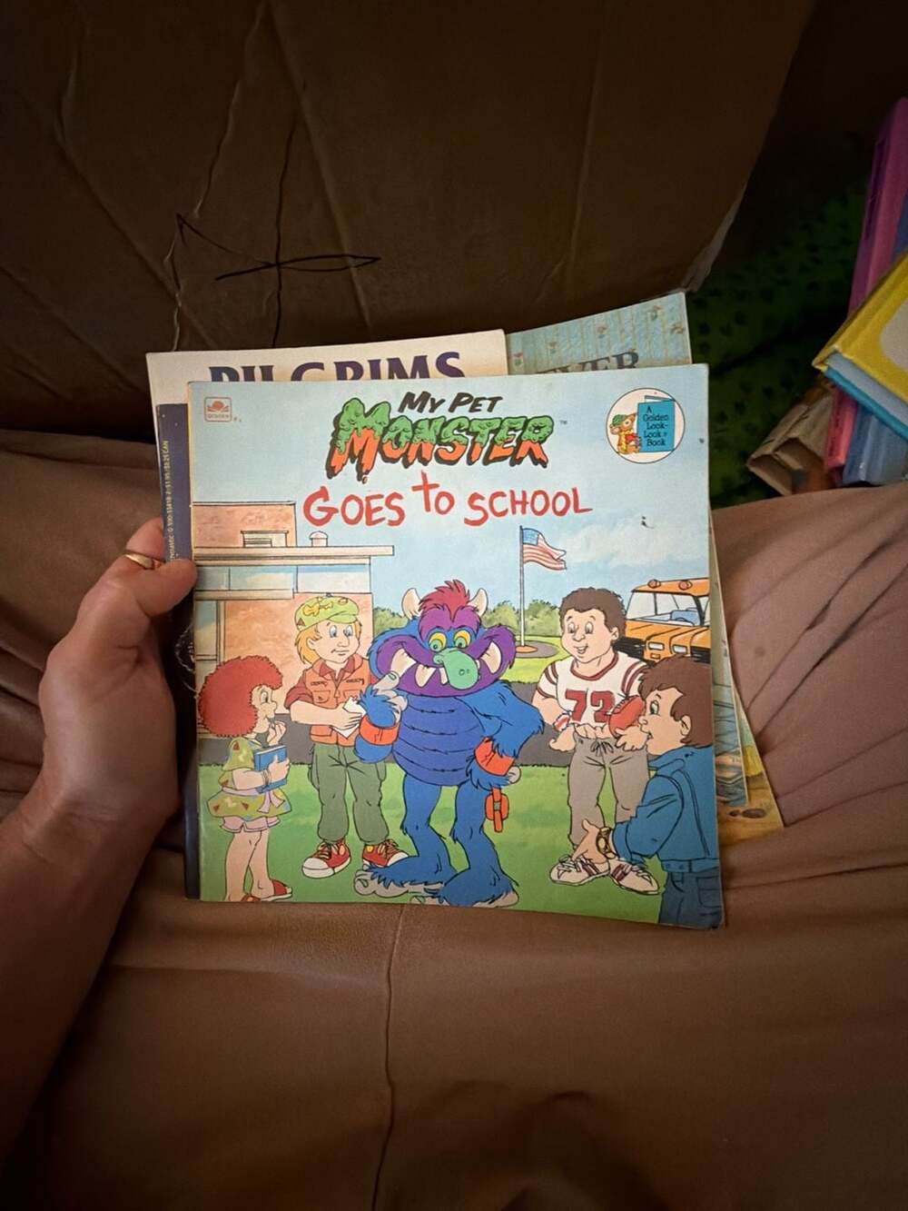 My Pet Monster Goes to School Golden Book